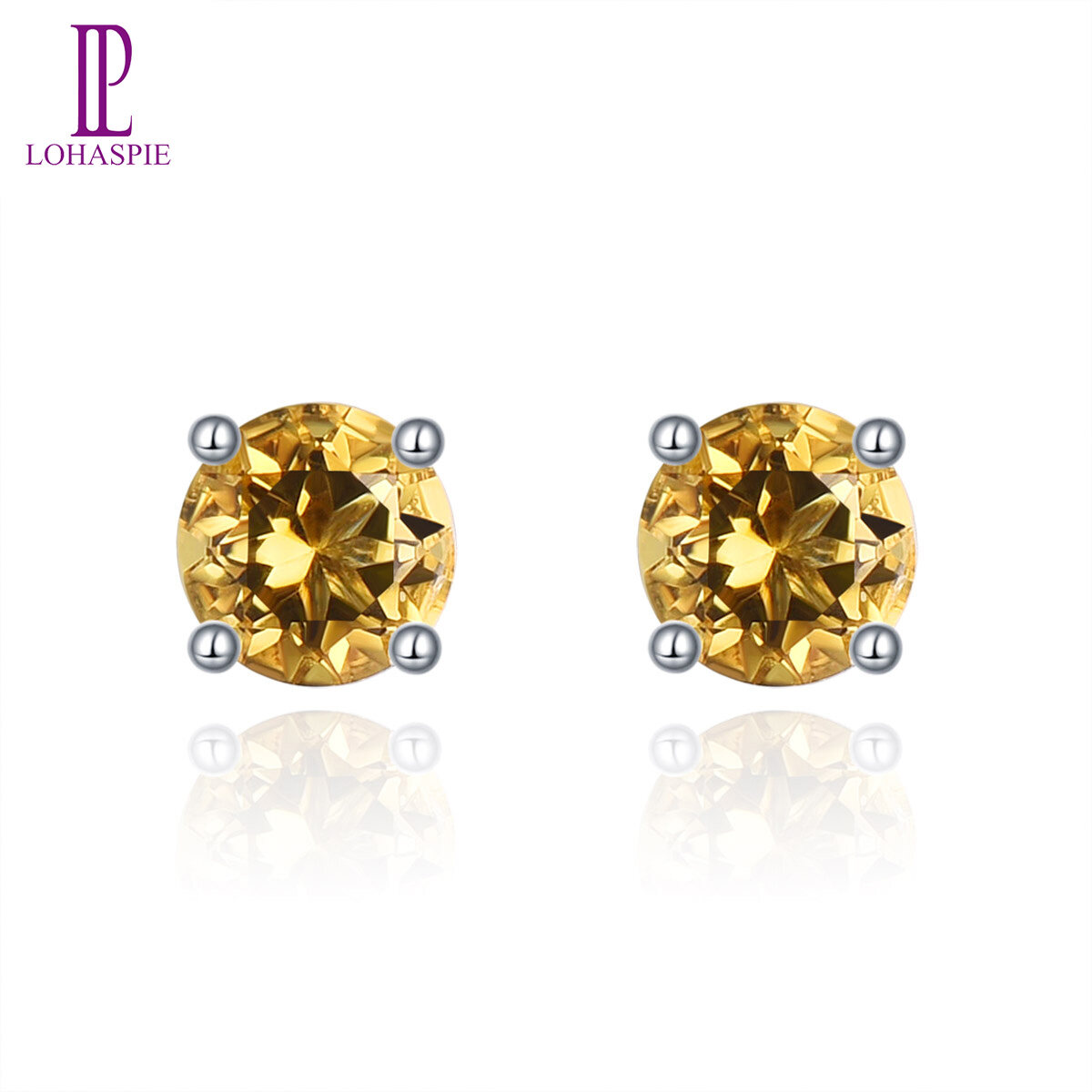 925 Sterling Silver Stud Earrings for Women's Gift Cute Sky Blue Topaz Genuine